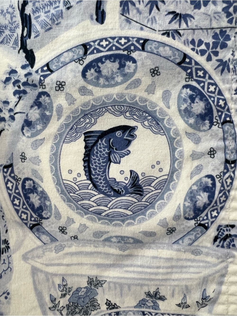 Etcetera Blue & White Chinoiserie style Cotton Skirt - Picture 2 of 12
